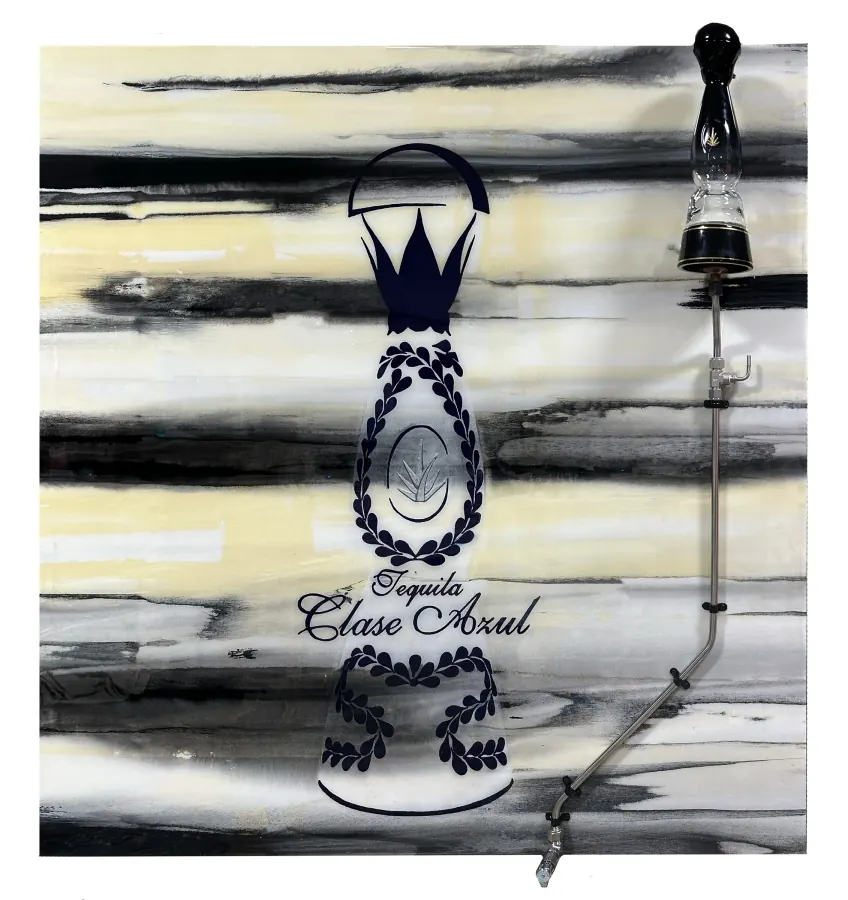 Black Clase Azul — Pop Collection painting by Erik Skoldberg, 54 × 54 in