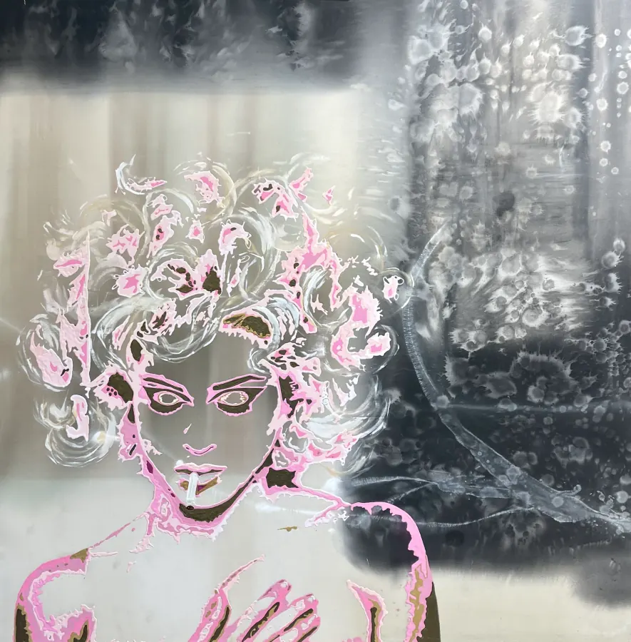 Madonna — Icon Collection painting by Erik Skoldberg, acrylic on linen, 72 × 72 in