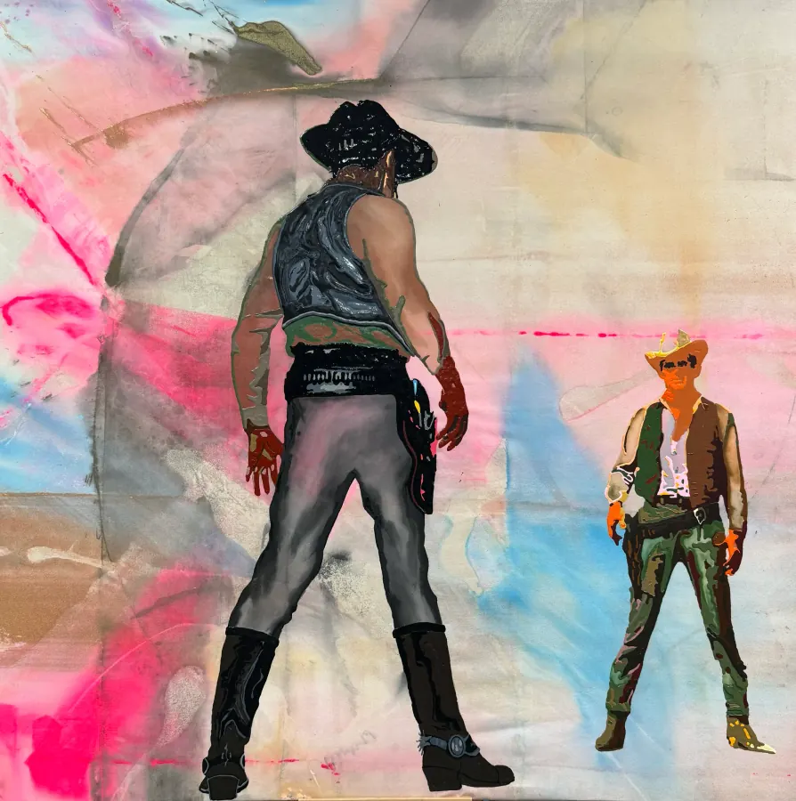 Stand Off — Icon Collection painting by Erik Skoldberg, 72 × 72 in