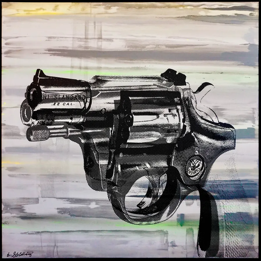 Warhol 22m — Icon Collection painting by Erik Skoldberg, acrylic on canvas, 54 × 54 in