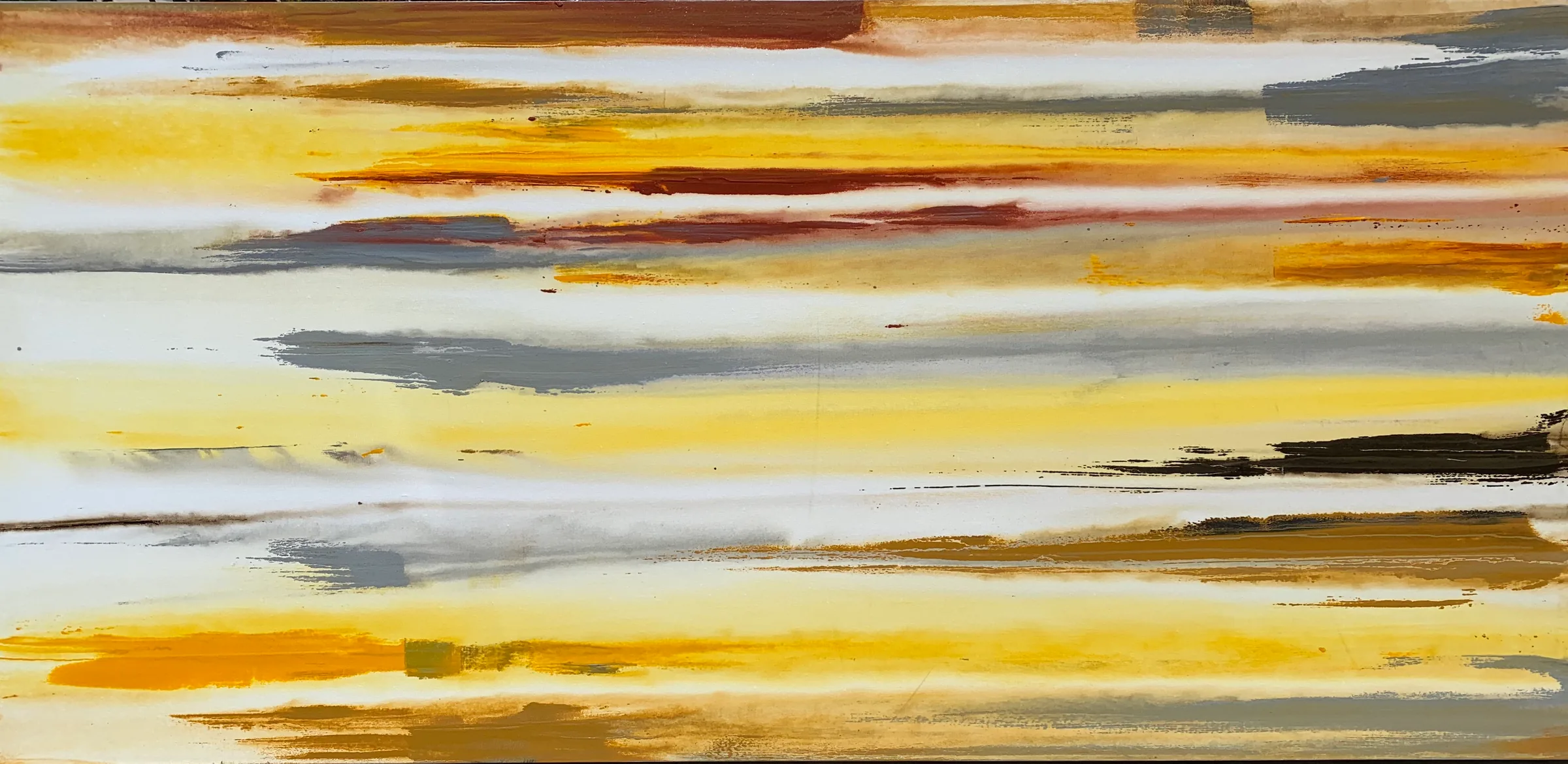 Desert Pass — Raw Collection painting by Erik Skoldberg, acrylic on canvas, 84 × 40 in