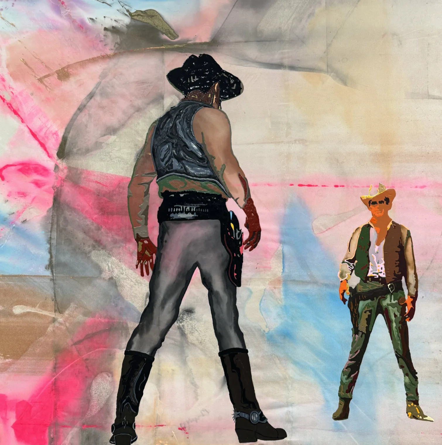 On Count Bang Bang — Icon Collection painting by Erik Skoldberg, acrylic on linen, 72 × 72 in